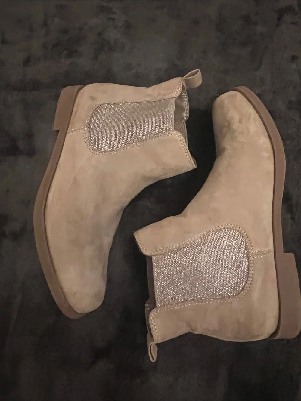H&M Tan faux suede girls boots